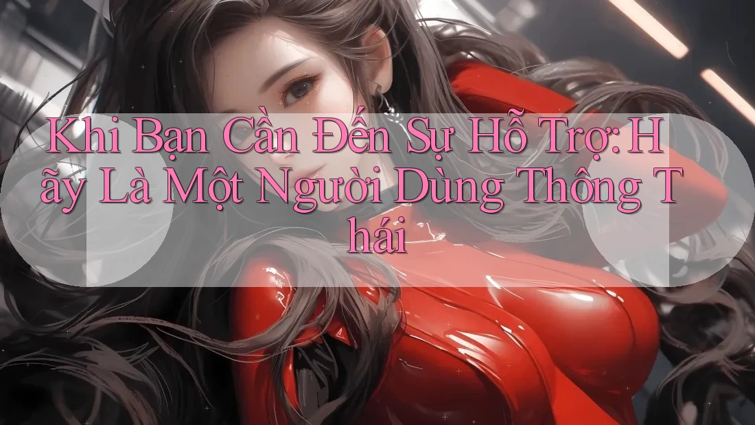 Khi Bạn Cần Đến Sự Hỗ Trợ: Hãy Là Một Người Dùng Thông Thái Khi Bạn Cần Đến Sự Hỗ Trợ: Hãy Là Một Người Dùng Thông Thái