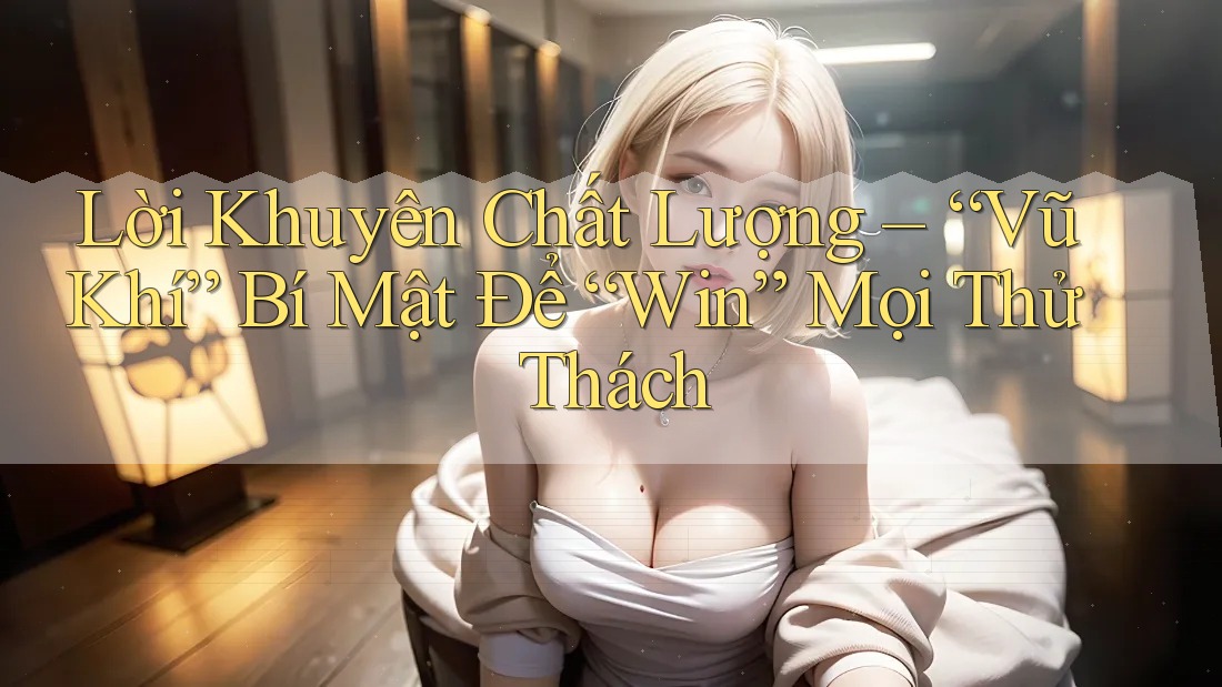 Lời Khuyên Chất Lượng – “Vũ Khí” Bí Mật Để “Win” Mọi Thử Thách Lời Khuyên Chất Lượng – “Vũ Khí” Bí Mật Để “Win” Mọi Thử Thách