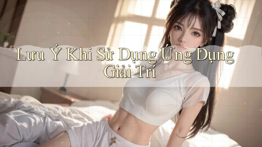 Lưu Ý Khi Sử Dụng Ứng Dụng Giải Trí