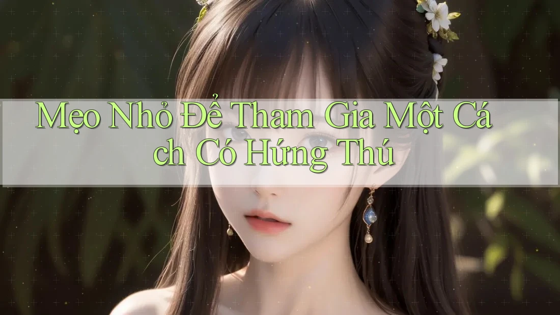 Mẹo Nhỏ Để Tham Gia Một Cách Có Hứng Thú Mẹo Nhỏ Để Tham Gia Một Cách Có Hứng Thú
