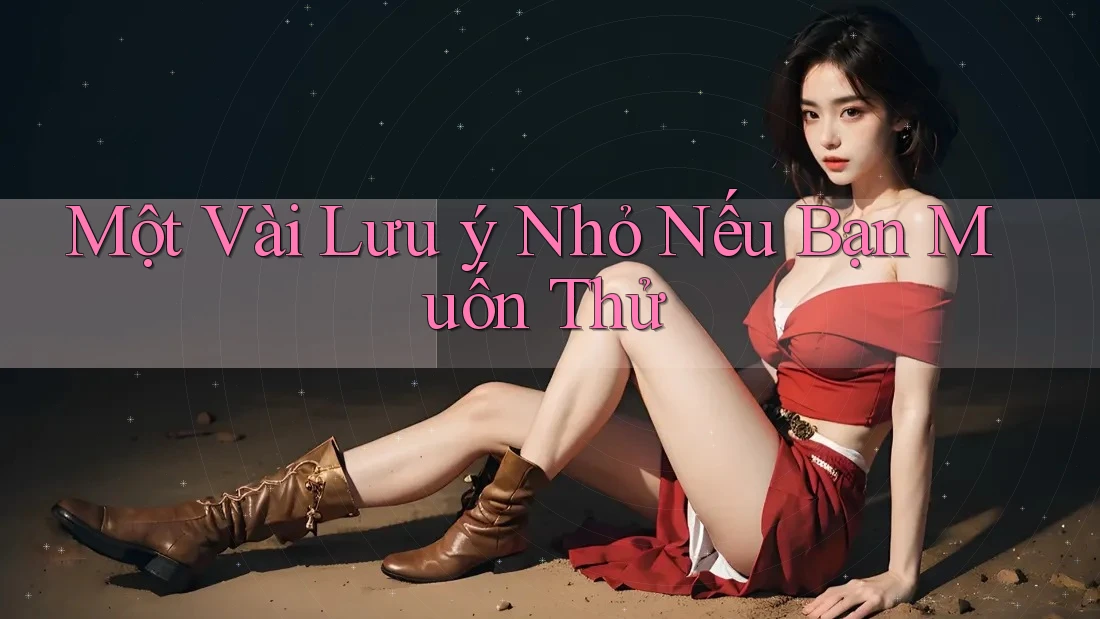 Một vài lưu ý nhỏ nếu bạn muốn thử