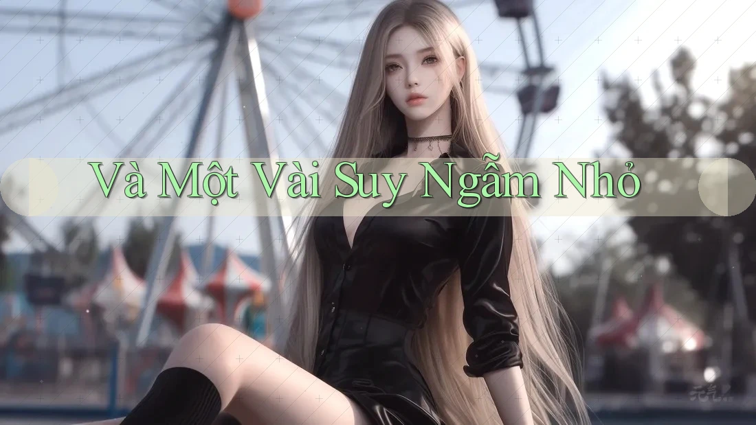 Và Một Vài Suy Ngẫm Nhỏ Và Một Vài Suy Ngẫm Nhỏ